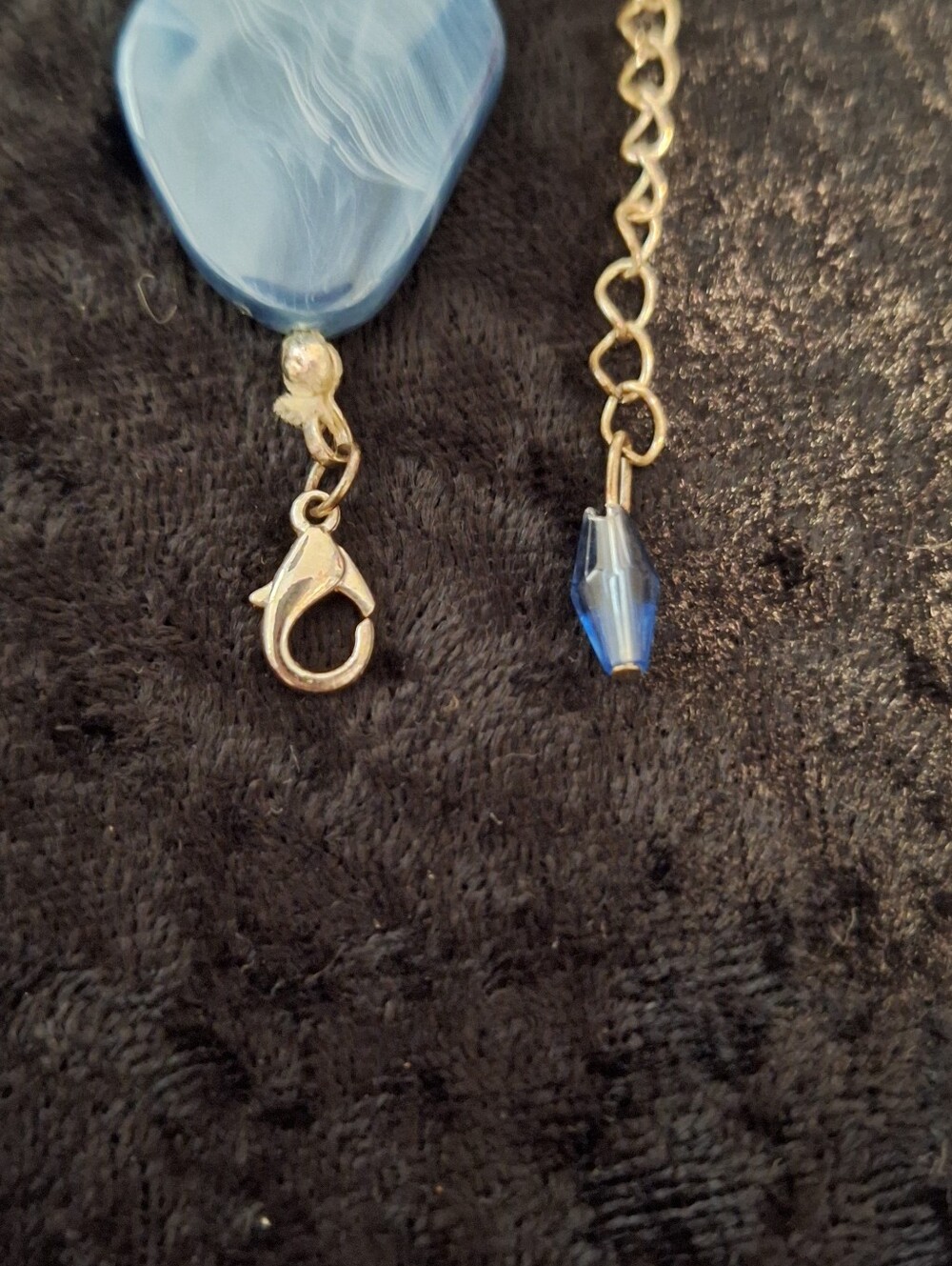 Multi-Strand Blue Beaded Necklace - Picture 4 of 4